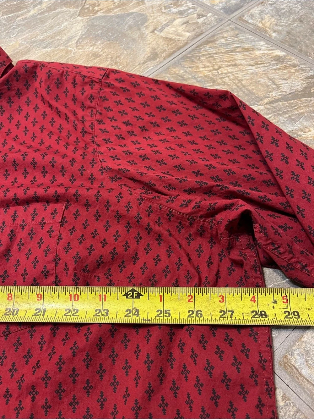 Ariat Real Men's 3X Red Long Sleeve Western Shirt Button Down Cowboy Rodeo - Picture 8 of 9
